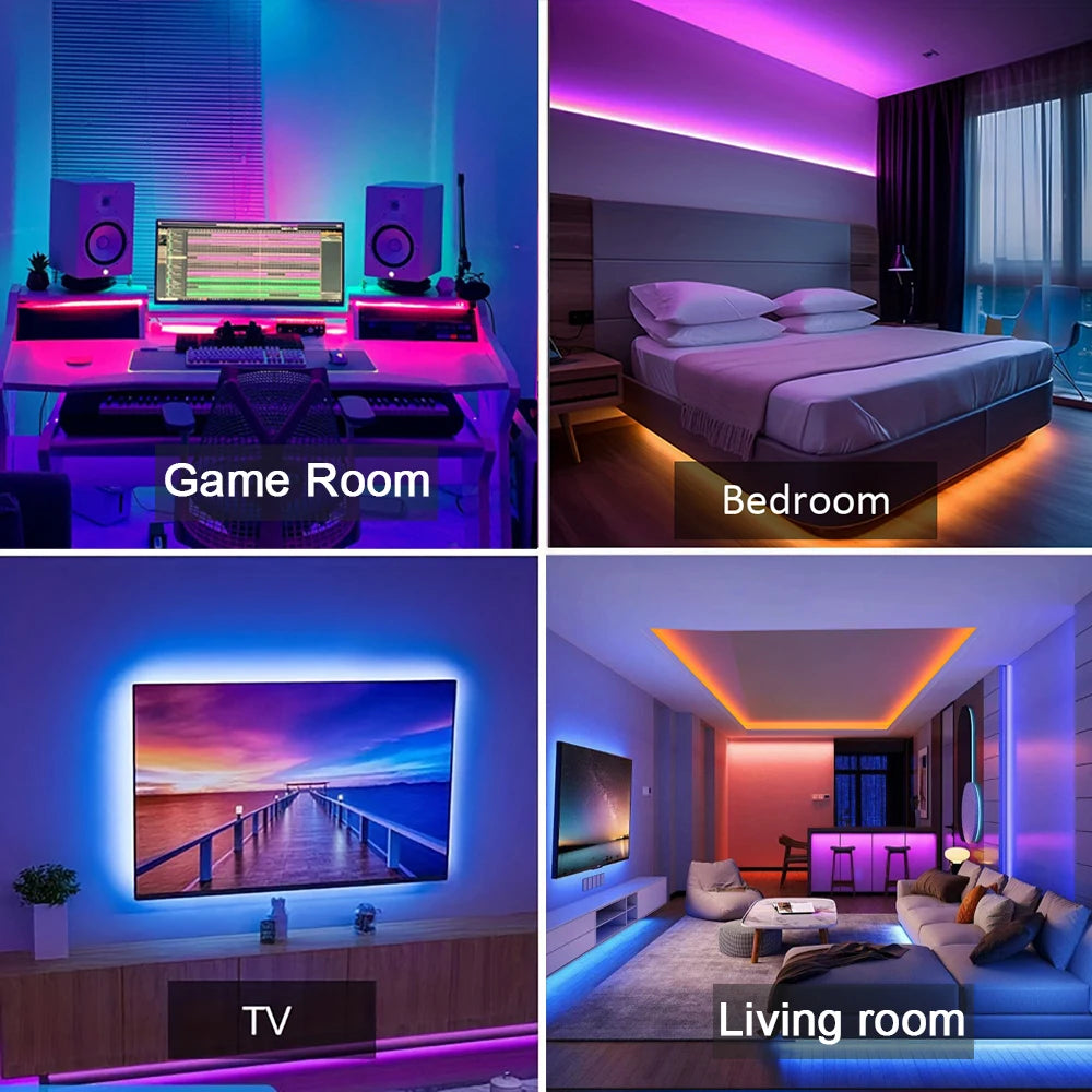 RGB LED Strip Lights - App Controlled Mood Lighting