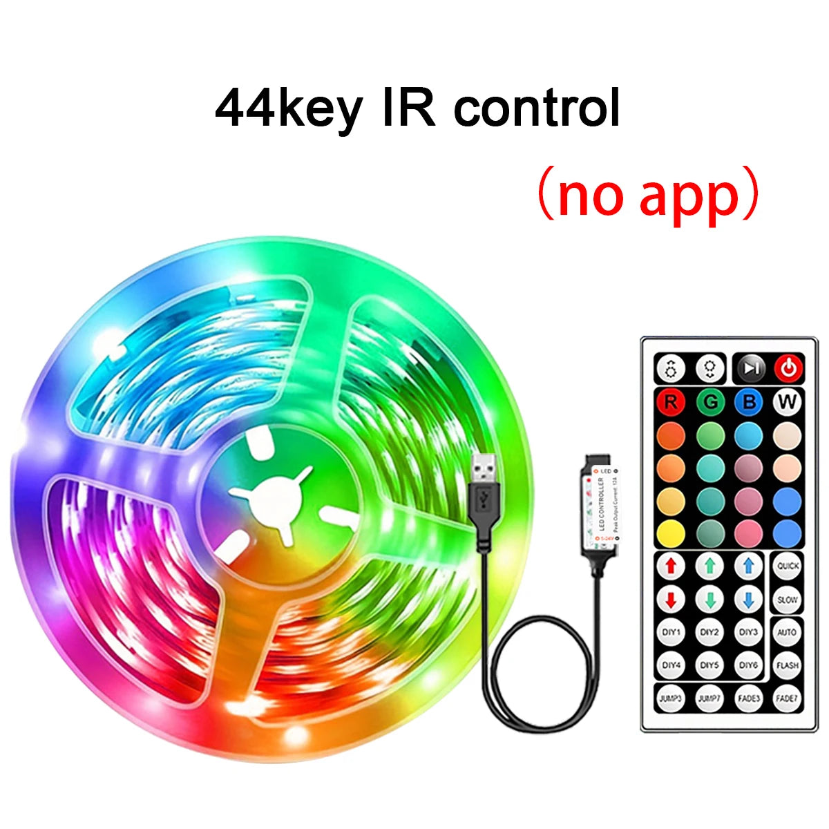RGB LED Strip Lights - App Controlled Mood Lighting